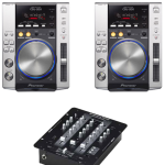 Κονσόλα DJ (2 Pioneer CDJ 200  + Μίκτης American Audio DJ Q-D6)