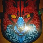 Sound Reactive Fox Led Party Mask